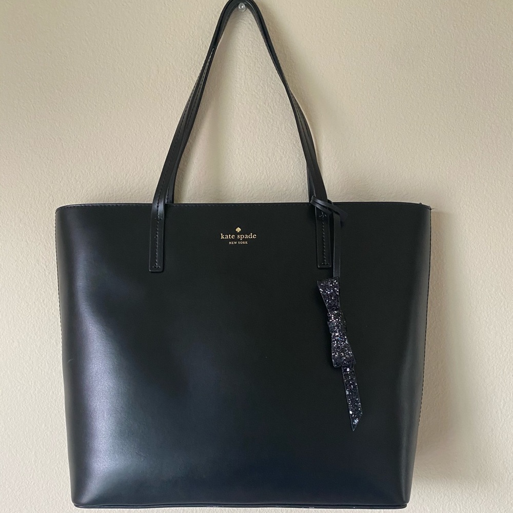 Kate Spade Black Leather Tote